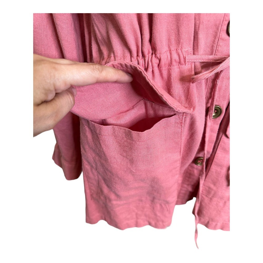JustFab Pink Button-Up Jacket - Picture 13 of 13